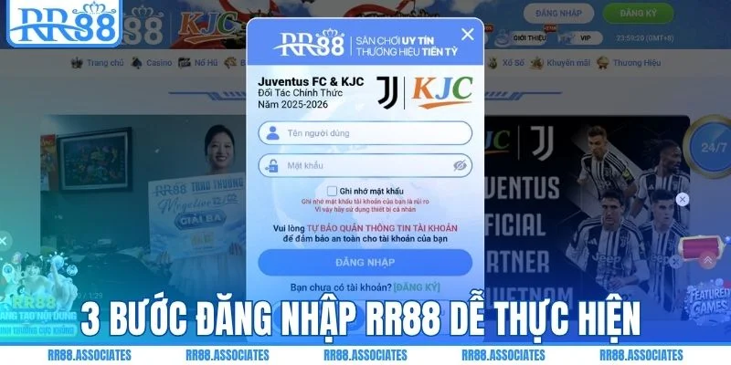 3 bước đăng nhập RR88 dễ thực hiện 